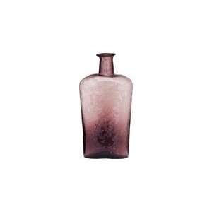    Port Red Recycled Glass Vase (flask design)