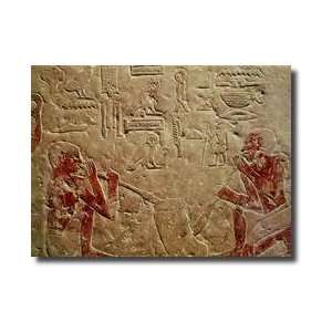  Relief Depicting Glass Blowers From The Mastaba Of 