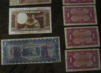 21 OLD WORLD PAPER MONEY, ALL SOLD TOGETHER, SEE MANY SCANS  NO 