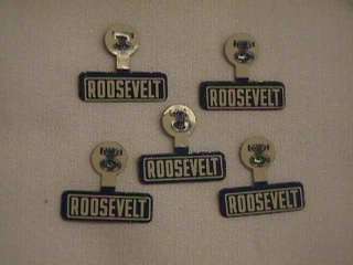 Vintage Original Metal Roosevelt Political Buttons  
