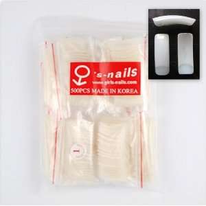   Clear natural tips hollow bonding broad (500pcs) # c100ps11n Beauty
