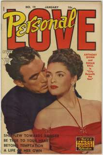 PERSONAL LOVE #19 (Atlas, Jan.1953) Anthony Quinn and Suzan Ball 