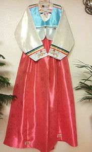   Hanbok Traditional Costume Dress Set / 3pcs/ women Dress  S M  