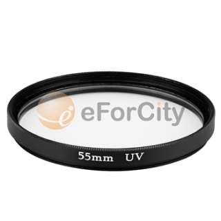 55mm UV+CPL Filter Kit+Lens Hood For Sony Canon Nikon  