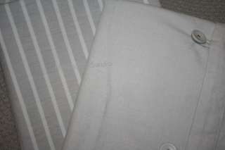   Comfort THUNDER Euro Pillow Sham GRAY Stripe Organic European  