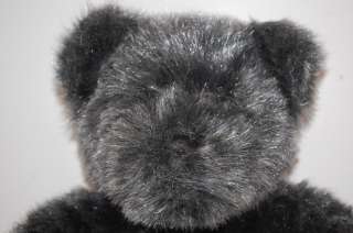    Dillards Gray Plush Fluffy USA Teddy Bear Stuffed Animal Lovey TOY