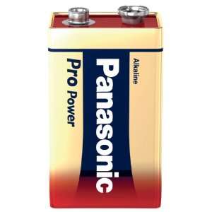  Battery Alkaline 9 Volt Block Panasonic  Pro Power (Gold Award 