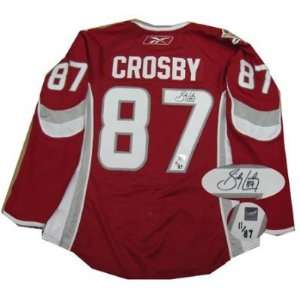  Sidney Crosby Signed Jersey   Pro Dark 2008 Everything 