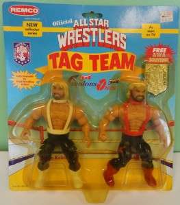   All Star AWA Fabulous Ones Tag Team Pro Wrestling Action Figures MOC