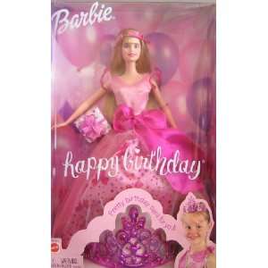  Barbie Happy Birthday Doll w Tiara for You! (2002): Toys 