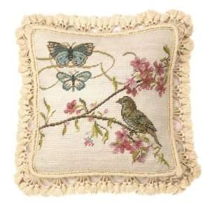  Natures Observation II Needlepoint Pillow 16X16