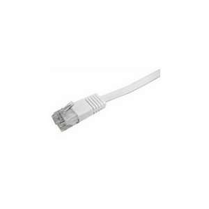   Cables Unlimited 50ft White Ultra Flat Cat6 Patch Cables Electronics