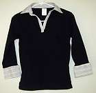 TWINSET Black Knit Stretch Double Layered Look Fitted F