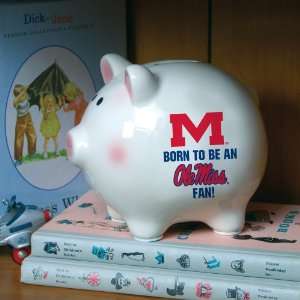   of 3 NCAA Born To Be An Ole Miss Fan Piggy Banks