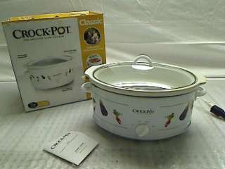 Crock Pot 5070VG 7 Quart Oval Manual Slow Cooker, White  