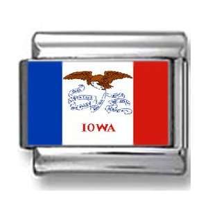  Iowa State Flag Italian charm Jewelry