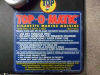 Top O Matic Cigarette Rolling Cranking Machine Maker  