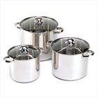 khol Exclusive Stainless Steel Stock Pot Set