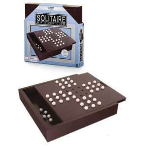  Solitaire Premium Wood Box: Toys & Games