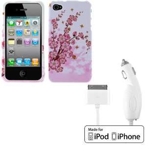  EZOPower Rapid White Car Charger + Spring Flower Hard Snap 