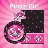 Pink Pirate Girl Birthday Party Tableware ALL Items!  