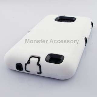 White Double Layered Hard Case Cover Samsung Galaxy S2  