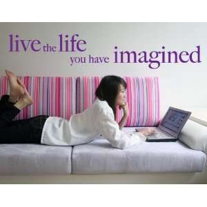 Live the Life   Vinyl Wall Words Decal:  Home & Kitchen