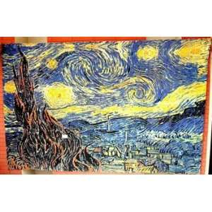  Van Gogh Starry Night Art Tapestry (58x86 Bed Sheet Throw 