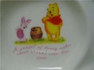 Disney Winnie The Pooh & Piglet Sauce Pottery Dish  002  