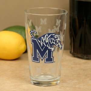    Memphis Tigers 16oz. Satin Etch Pint Glass