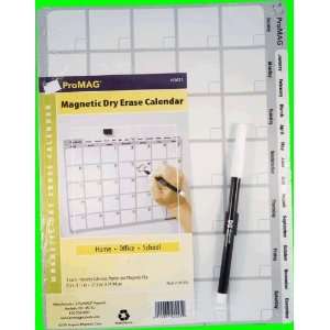  ProMag Magnet Magnetic Dry Erase Monthly Calendar 8.5x 11 