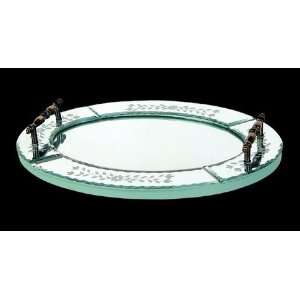  Bethel Zg04   Mirrored Oval Tray