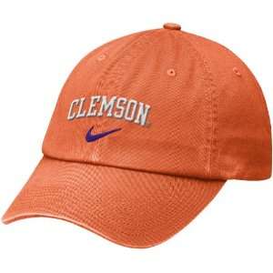 Nike Clemson Tigers Orange Heritage 86 Campus Cap:  Sports 