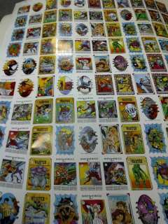 COMIC IMAGES SPIDERMAN WEBS UNCUT SHEET OF 110 STICKERS  
