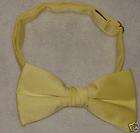 Yellow Bow Tie Satin Tuxedo Bowties Classic Boxed New