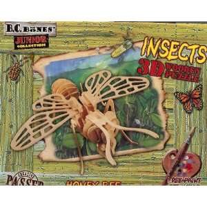   Junior Collecton Insects 3D Wooden Puzzle Honey Bee Toys & Games