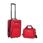 Fox Luggage Two Piece Luggage Set   Red   13H x 7.5W x 19D   F102