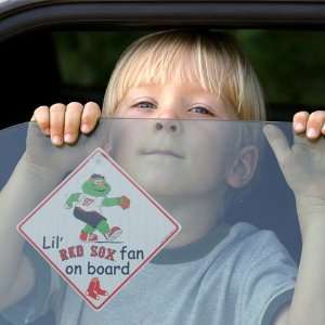    Boston Red Sox Lil Fan on Board Car Sign