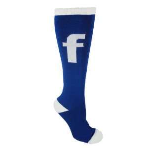   Knee High Blue Facebook CrossFit Socks:  Sports & Outdoors