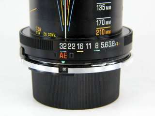Tamron 80 210mm f/3.8 4 Adaptall 2 Macro Zoom Lens w Nikon Mount 