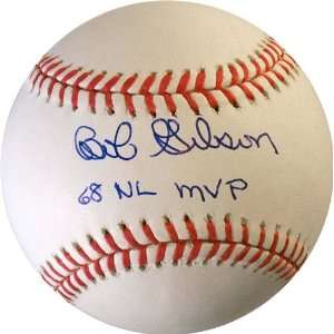 Bob Gibson Autographed/Hand Signed Rawlings Official MLB Baseball with 