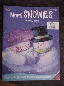 Tole Painting More Snowies Trudy Beard Snowmen Folk Art  