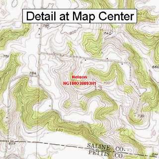  USGS Topographic Quadrangle Map   Nelson, Missouri (Folded 