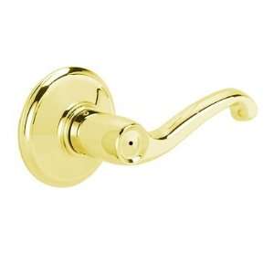 Schlage F40 605x625 Bright Brass/Polished Chrome Privacy Flair Style 