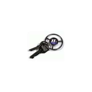  NASCAR Steering Wheel Key Chain   #11 Denny Hamlin 