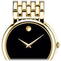  Movado Mens 605647 Certa Gold Tone Stainless Steel Watch 