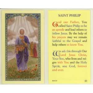  St. Philip with Prayer Holy Card (800 535) (E24 519): Home 