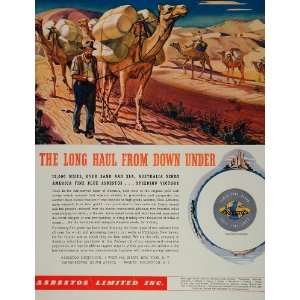   Asbestos Camel Caravan Australia NICE   Original Print Ad Home