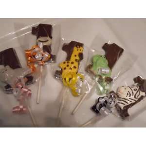   Gourmet Chocolate Lollipops Birthday Gift Party Favor Kids 1 Dozen