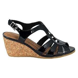   Misty Slingback Wedge Sandal   Black  Airstep Shoes Womens Sandals